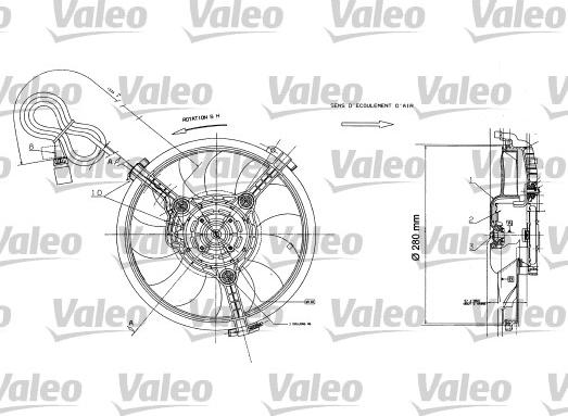 Valeo 698422 - Ventilators, Motora dzesēšanas sistēma ps1.lv