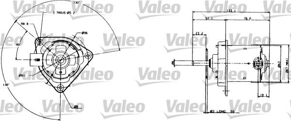 Valeo 698005 - Elektromotors, Dzes. sist. radiatora ventilators ps1.lv