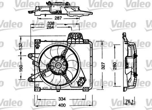 Valeo 698180 - Ventilators, Motora dzesēšanas sistēma ps1.lv