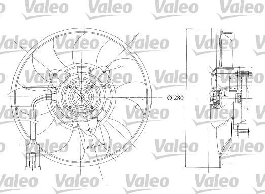 Valeo 698350 - Ventilators, Motora dzesēšanas sistēma ps1.lv