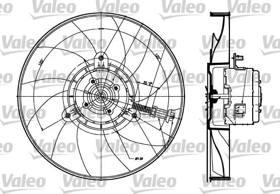 Valeo 698357 - Ventilators, Motora dzesēšanas sistēma ps1.lv