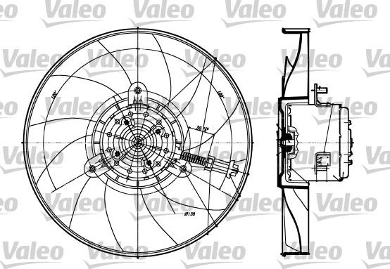 Valeo 698360 - Ventilators, Motora dzesēšanas sistēma ps1.lv