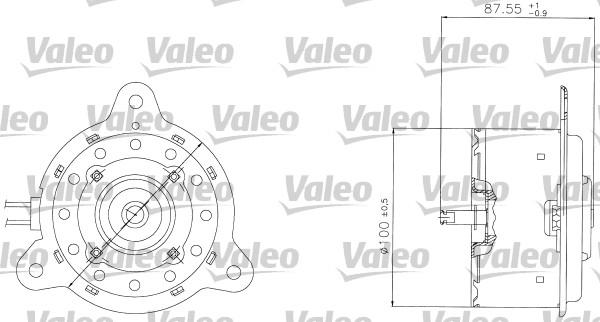 Valeo 698305 - Elektromotors, Dzes. sist. radiatora ventilators ps1.lv