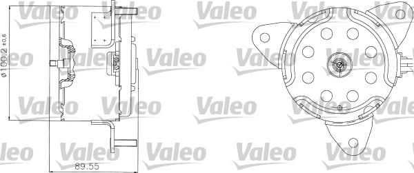 Valeo 698308 - Elektromotors, Dzes. sist. radiatora ventilators ps1.lv