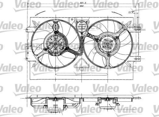 Valeo 698322 - Ventilators, Motora dzesēšanas sistēma ps1.lv