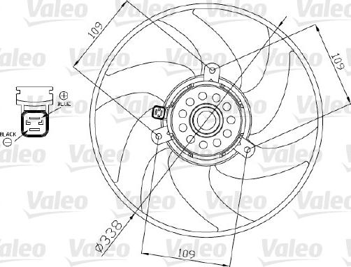 Valeo 698375 - Ventilators, Motora dzesēšanas sistēma ps1.lv