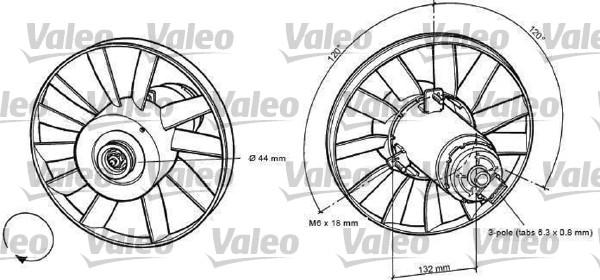 Valeo 698371 - Ventilators, Motora dzesēšanas sistēma ps1.lv