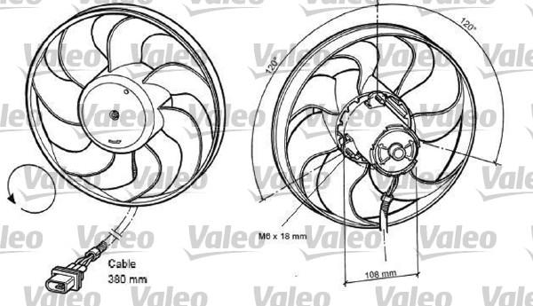 Valeo 698372 - Ventilators, Motora dzesēšanas sistēma ps1.lv