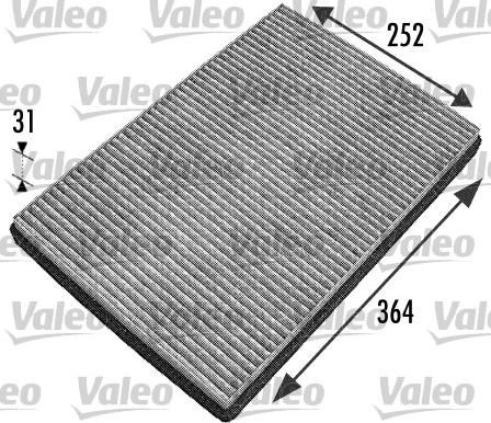 Valeo 698744 - Filtrs, Salona telpas gaiss ps1.lv