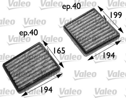 Valeo 698742 - Filtrs, Salona telpas gaiss ps1.lv