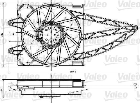 Valeo 698787 - Ventilators, Motora dzesēšanas sistēma ps1.lv