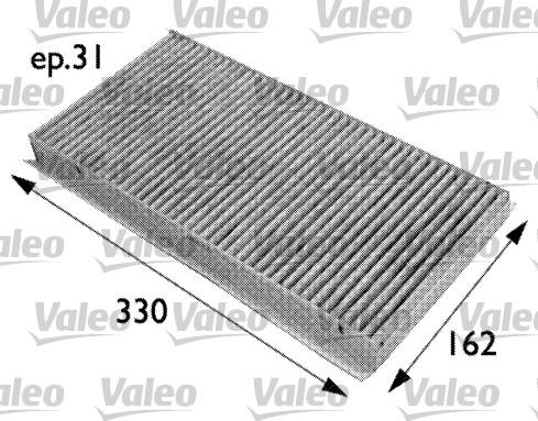 Valeo 698727 - Filtrs, Salona telpas gaiss ps1.lv