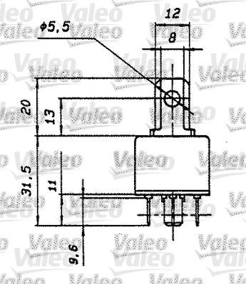 Valeo 643608 - Relejs, Darba strāva ps1.lv