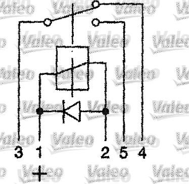 Valeo 643512 - Relejs, Darba strāva ps1.lv