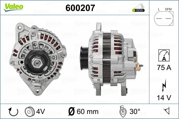 Valeo 600207 - Ģenerators ps1.lv