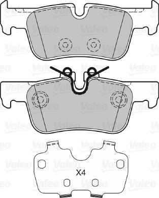 Valeo 601407 - Bremžu uzliku kompl., Disku bremzes ps1.lv