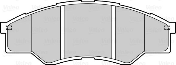 Valeo 601545 - Bremžu uzliku kompl., Disku bremzes ps1.lv