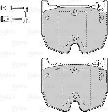 Valeo 601528 - Bremžu uzliku kompl., Disku bremzes ps1.lv