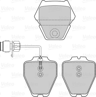 Valeo 601527 - Bremžu uzliku kompl., Disku bremzes ps1.lv