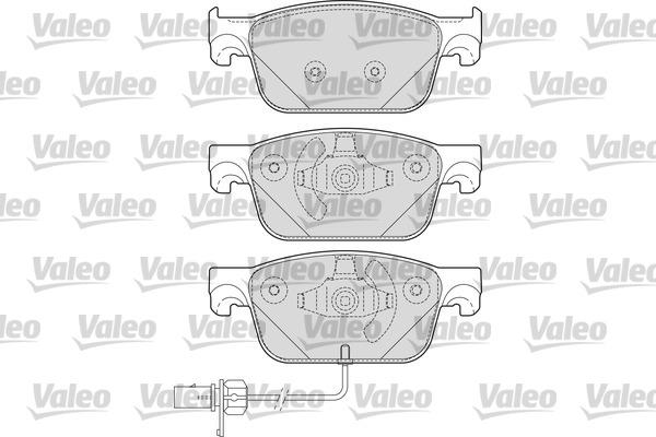 Valeo 601693 - Bremžu uzliku kompl., Disku bremzes ps1.lv