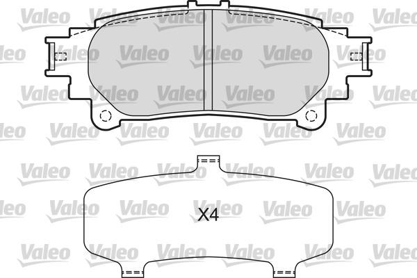 Valeo 601658 - Bremžu uzliku kompl., Disku bremzes ps1.lv