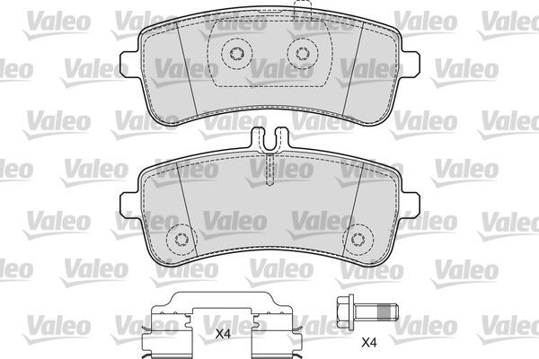 Valeo 601666 - Bremžu uzliku kompl., Disku bremzes ps1.lv