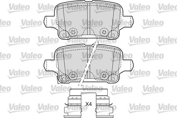 Valeo 601684 - Bremžu uzliku kompl., Disku bremzes ps1.lv