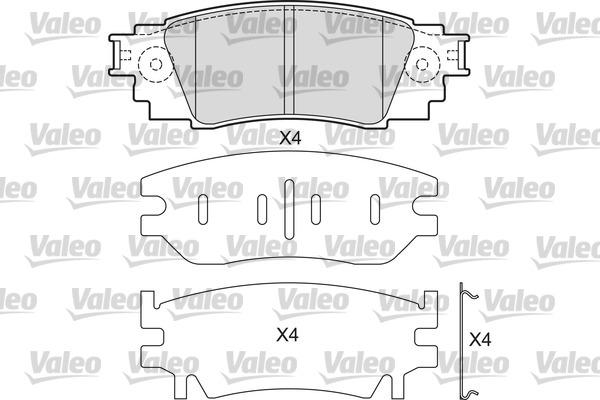 Valeo 601687 - Bremžu uzliku kompl., Disku bremzes ps1.lv