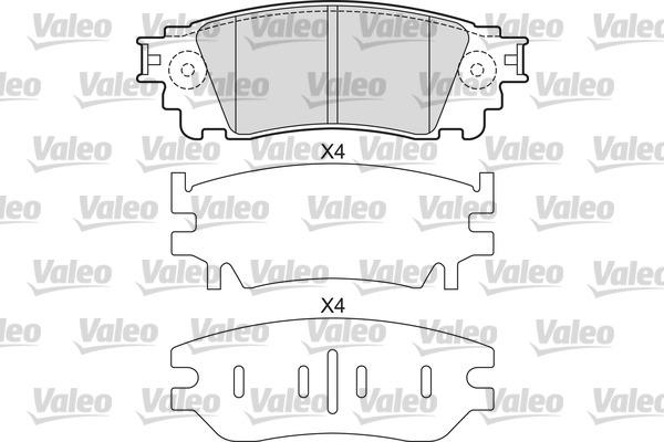 Valeo 601678 - Bremžu uzliku kompl., Disku bremzes ps1.lv