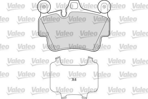 Valeo 601672 - Bremžu uzliku kompl., Disku bremzes ps1.lv