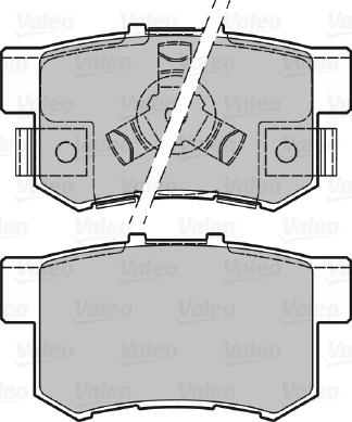 Valeo 601043 - Bremžu uzliku kompl., Disku bremzes ps1.lv