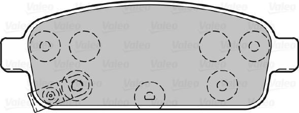 Valeo 601055 - Bremžu uzliku kompl., Disku bremzes ps1.lv