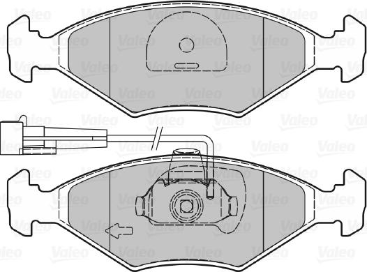 Valeo 601019 - Bremžu uzliku kompl., Disku bremzes ps1.lv