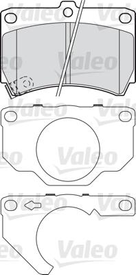 Valeo 601018 - Bremžu uzliku kompl., Disku bremzes ps1.lv