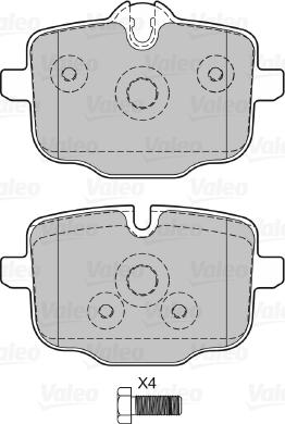 Valeo 601369 - Bremžu uzliku kompl., Disku bremzes ps1.lv