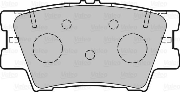 Valeo 601366 - Bremžu uzliku kompl., Disku bremzes ps1.lv