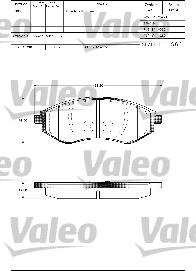 Valeo 601305 - Bremžu uzliku kompl., Disku bremzes ps1.lv