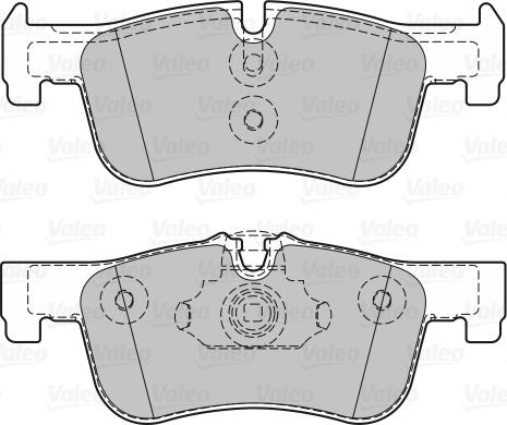 Valeo 601318 - Bremžu uzliku kompl., Disku bremzes ps1.lv