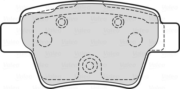 Valeo 601707 - Bremžu uzliku kompl., Disku bremzes ps1.lv