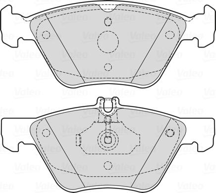 Valeo 601729 - Bremžu uzliku kompl., Disku bremzes ps1.lv