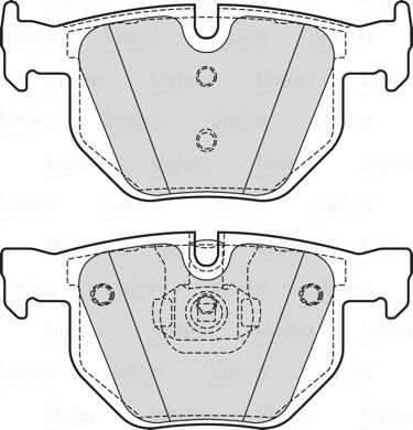 Valeo 601725 - Bremžu uzliku kompl., Disku bremzes ps1.lv