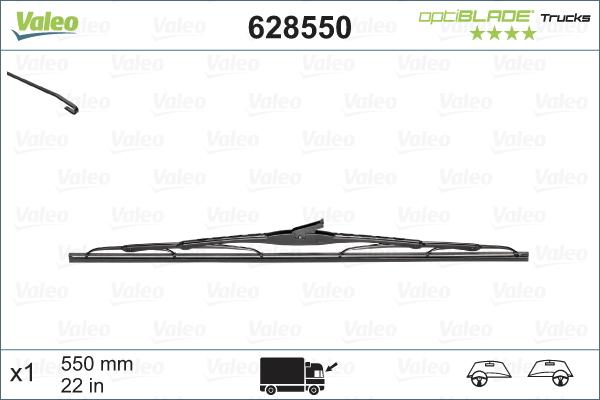 Valeo 628550 - Stikla tīrītāja slotiņa ps1.lv