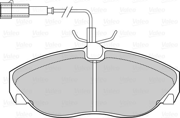 Valeo 670429 - Bremžu uzliku kompl., Disku bremzes ps1.lv