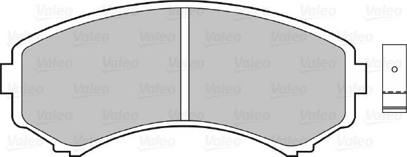 Valeo 670515 - Bremžu uzliku kompl., Disku bremzes ps1.lv