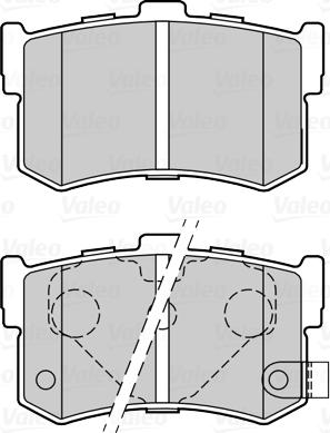 Valeo 670034 - Bremžu uzliku kompl., Disku bremzes ps1.lv