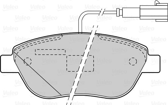 Valeo 670427 - Bremžu uzliku kompl., Disku bremzes ps1.lv