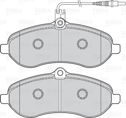 Valeo 670899 - Bremžu uzliku kompl., Disku bremzes ps1.lv