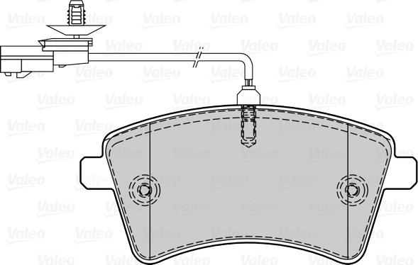 Valeo 670354 - Bremžu uzliku kompl., Disku bremzes ps1.lv