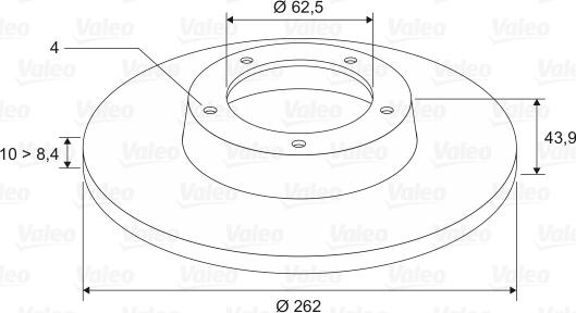 Valeo 297456 - Bremžu diski ps1.lv