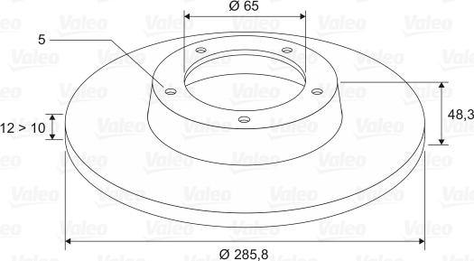 Valeo 297031 - Bremžu diski ps1.lv